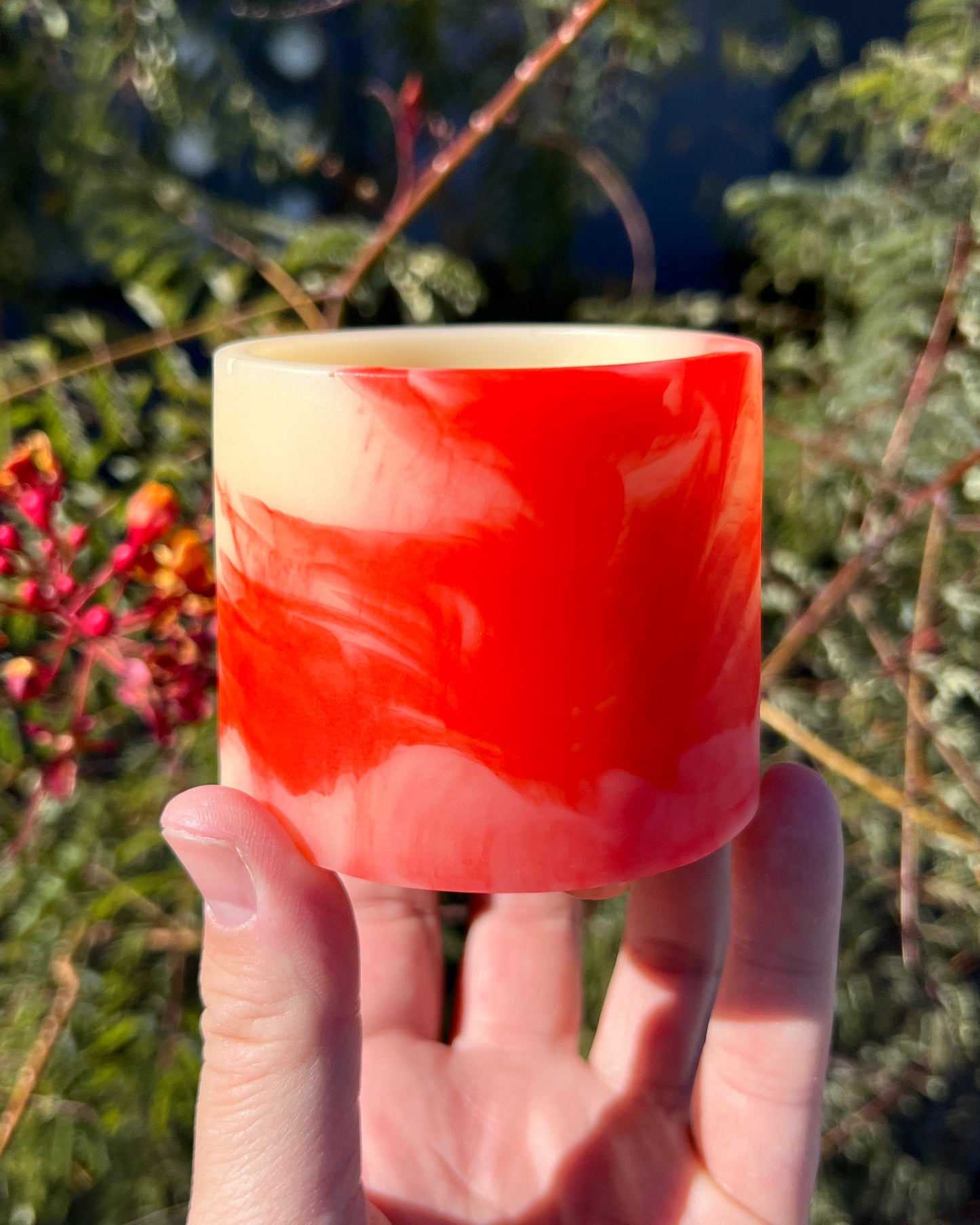 handmade resin plant pot 2.5 inch mini cactus succulent indoor planter with drainage