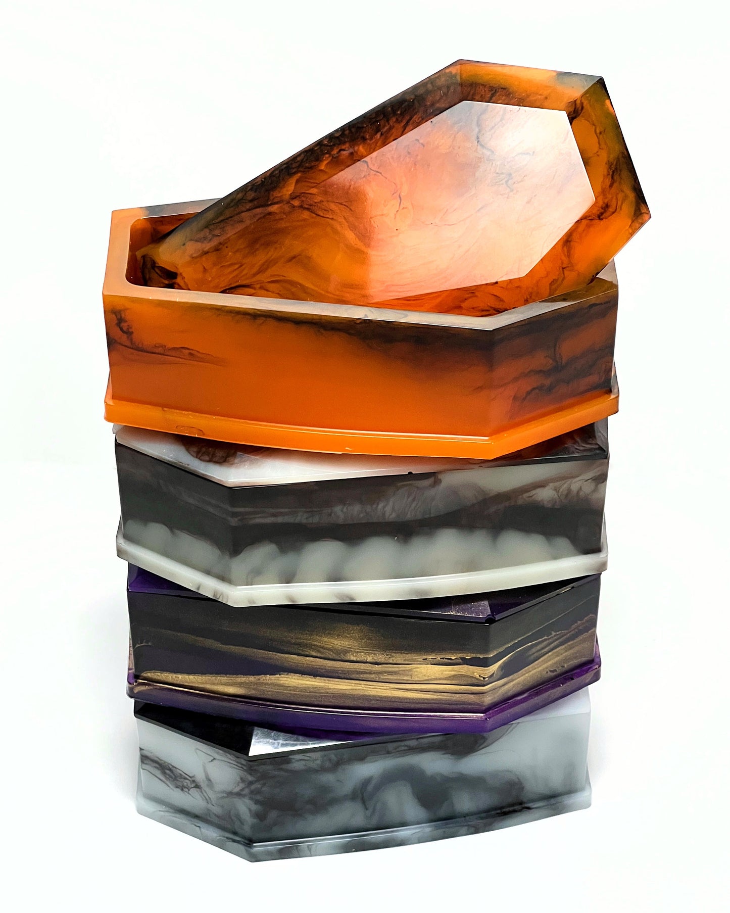 COFFIN Handmade Resin Trinket Box | Terrestrial