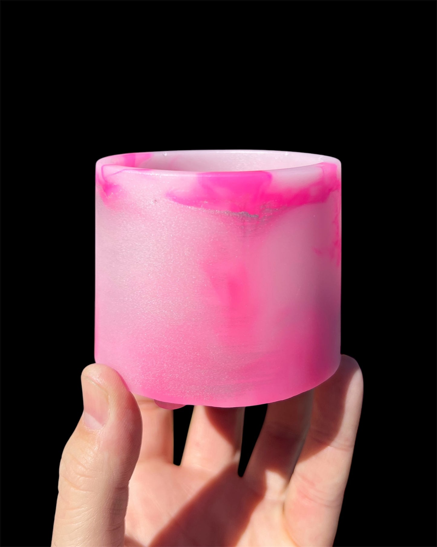 handmade resin plant pot 2.5 inch mini cactus succulent indoor planter with drainage