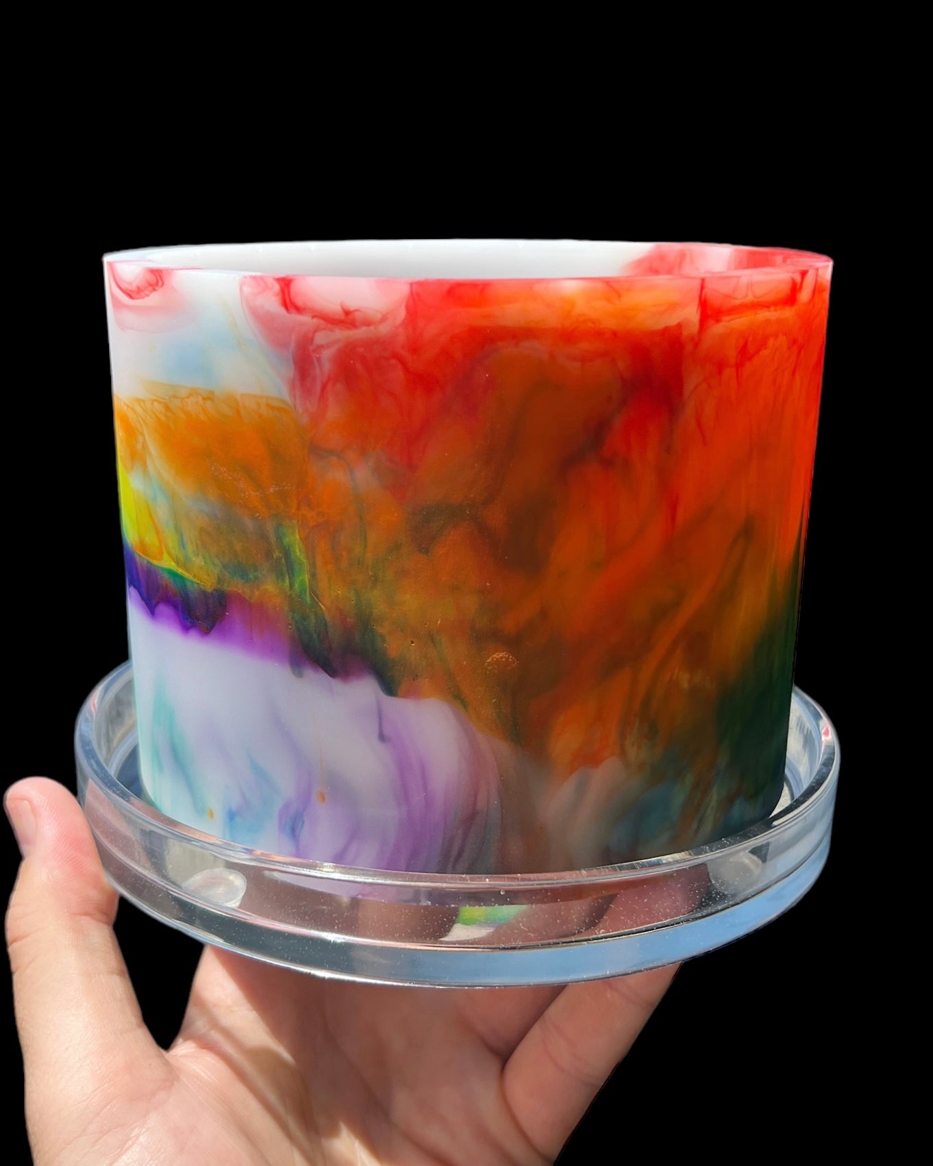 Plant Pot - Rainbow Color Explosion