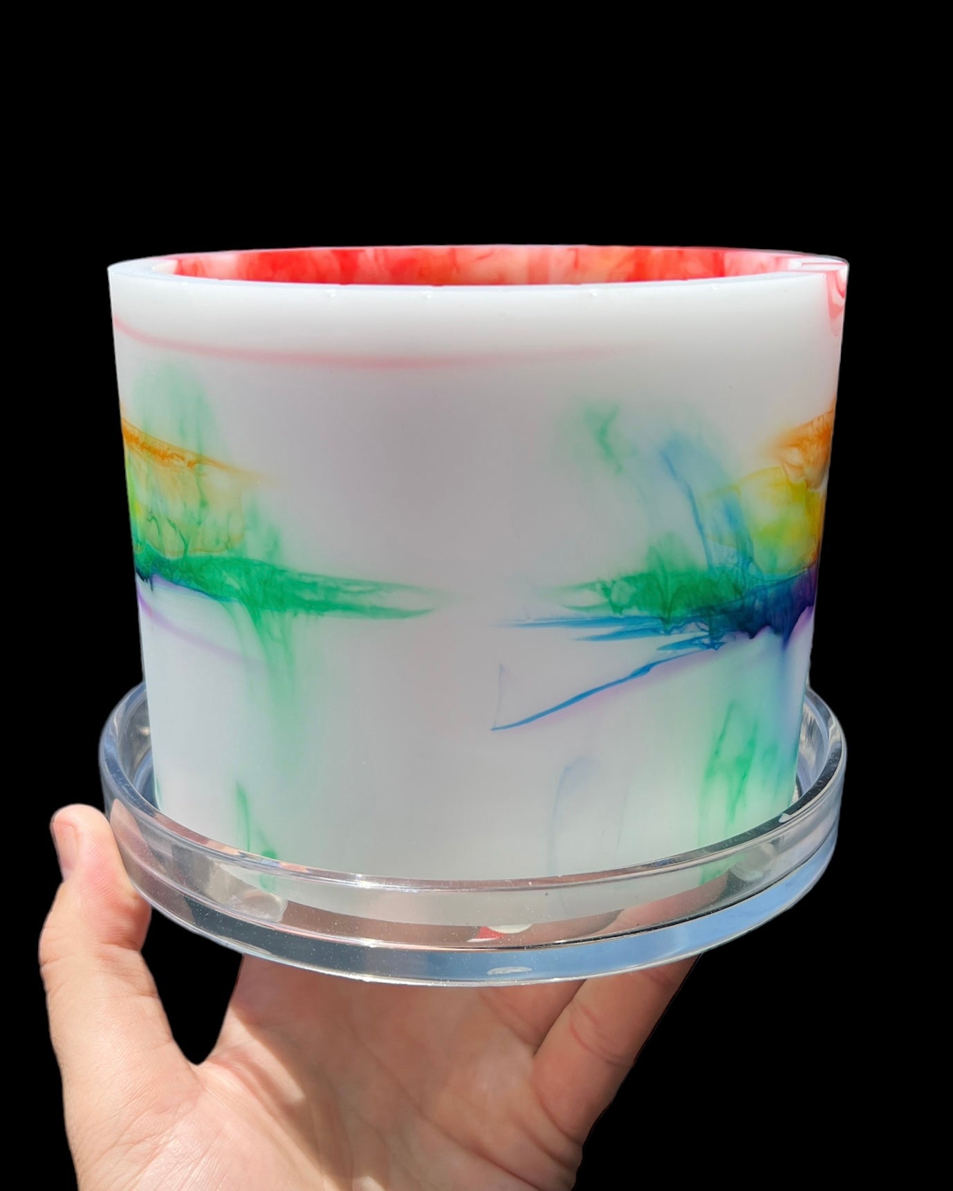 Plant Pot - Rainbow Color Explosion