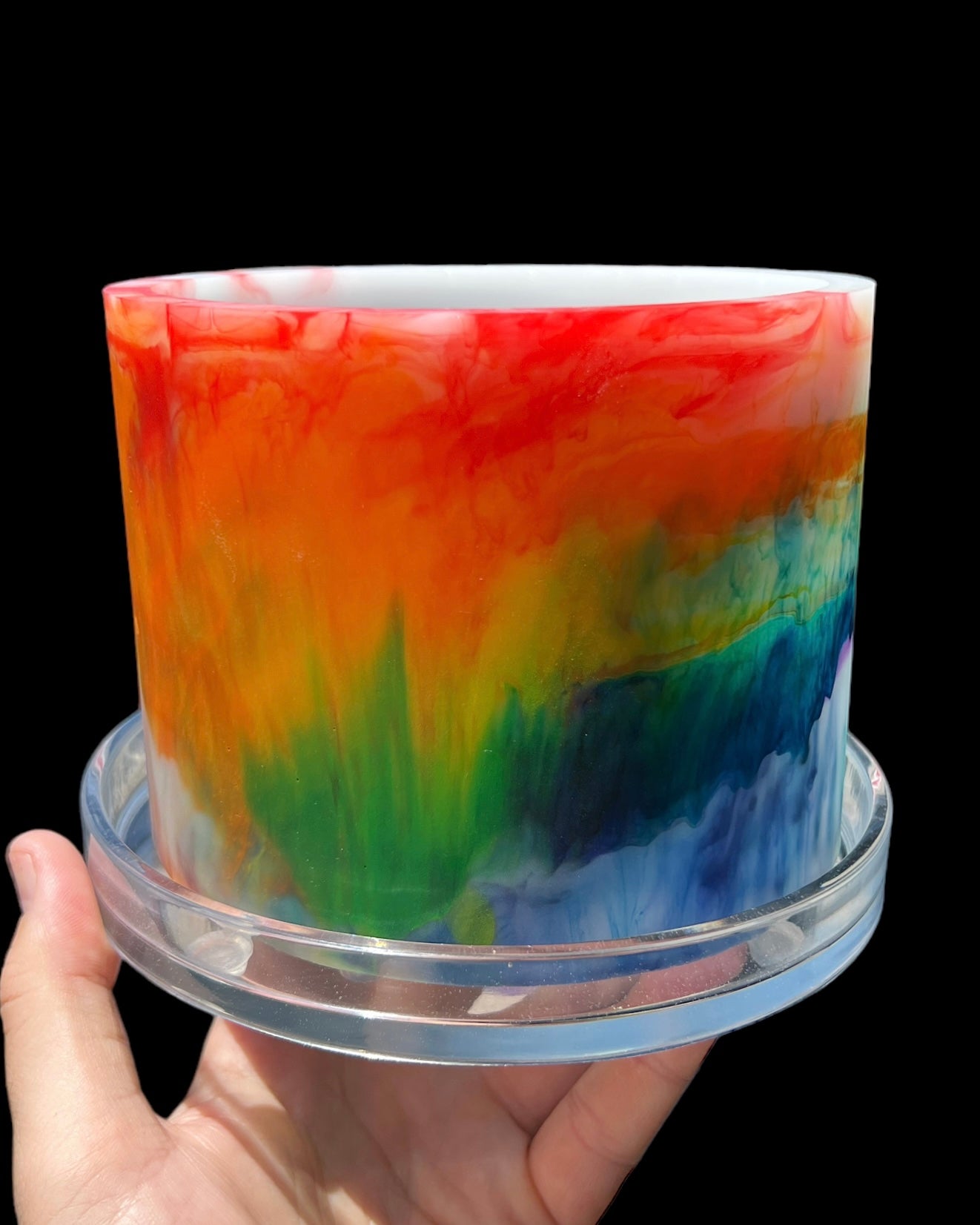 Plant Pot - Rainbow Color Explosion