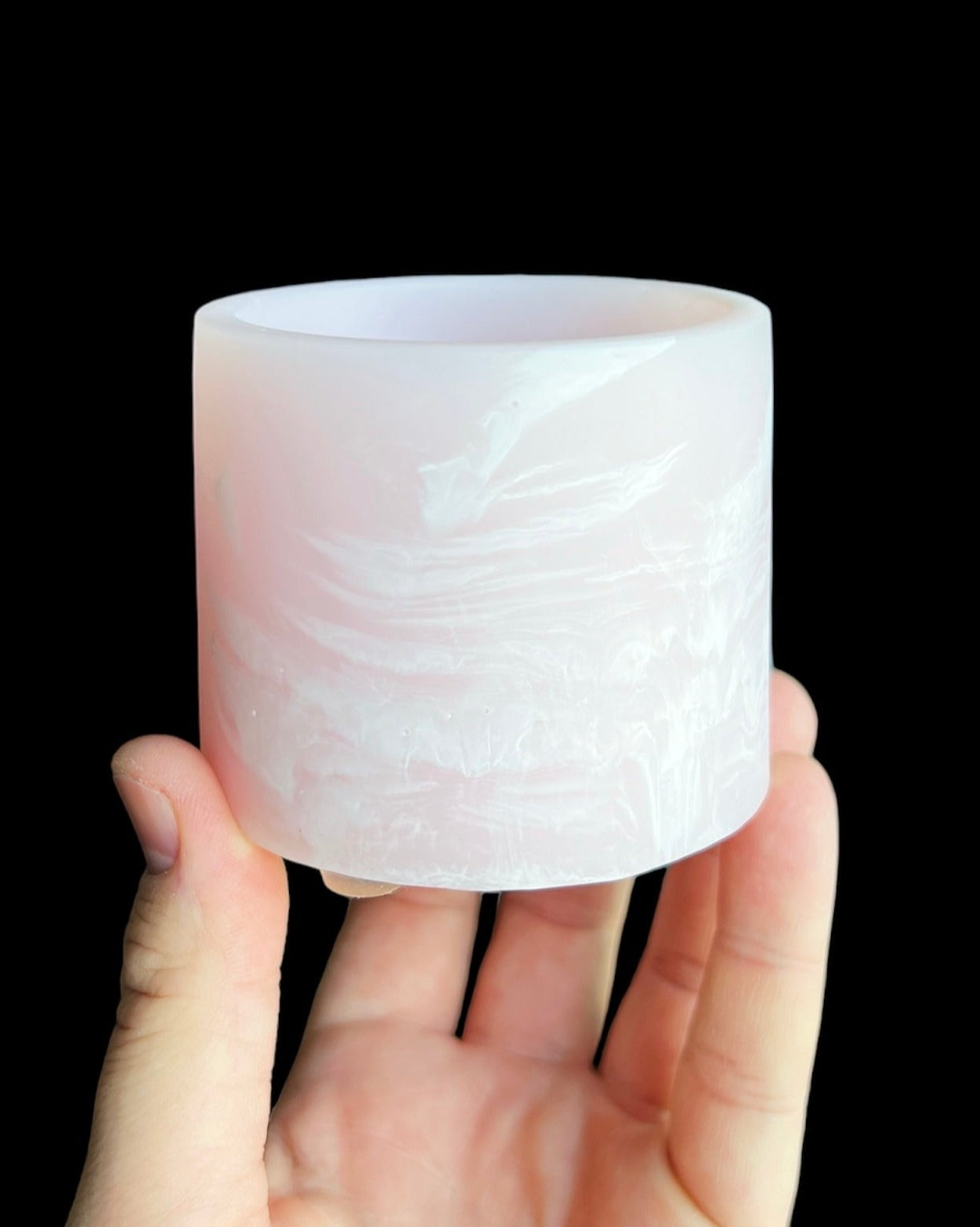 Plant Pot baby pink white Neutral Pastel Mini