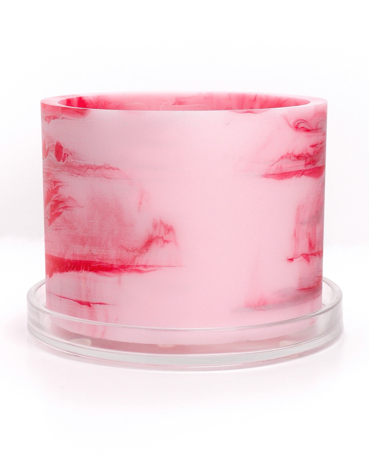 baby pink red silver handmade resin plant pot 6 inch indoor planter with drainage