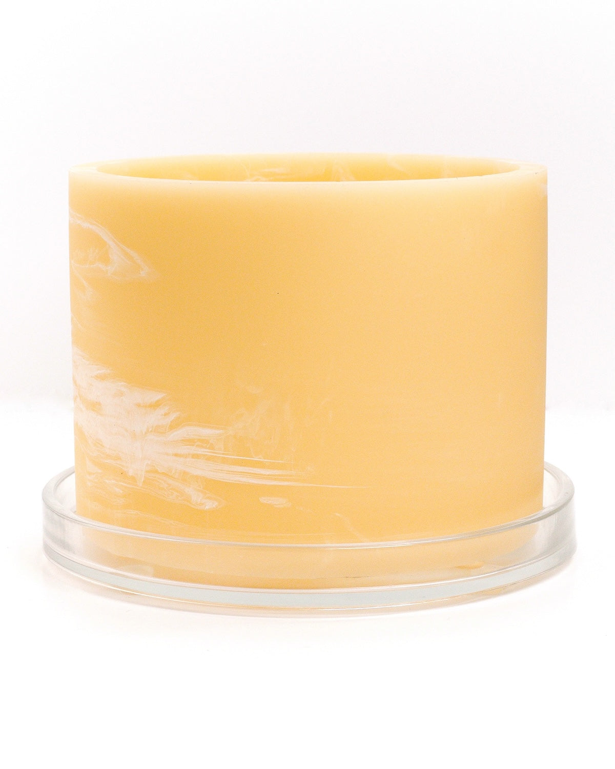 butter yellow white handmade resin plant pot 6 inch indoor planter with drainage