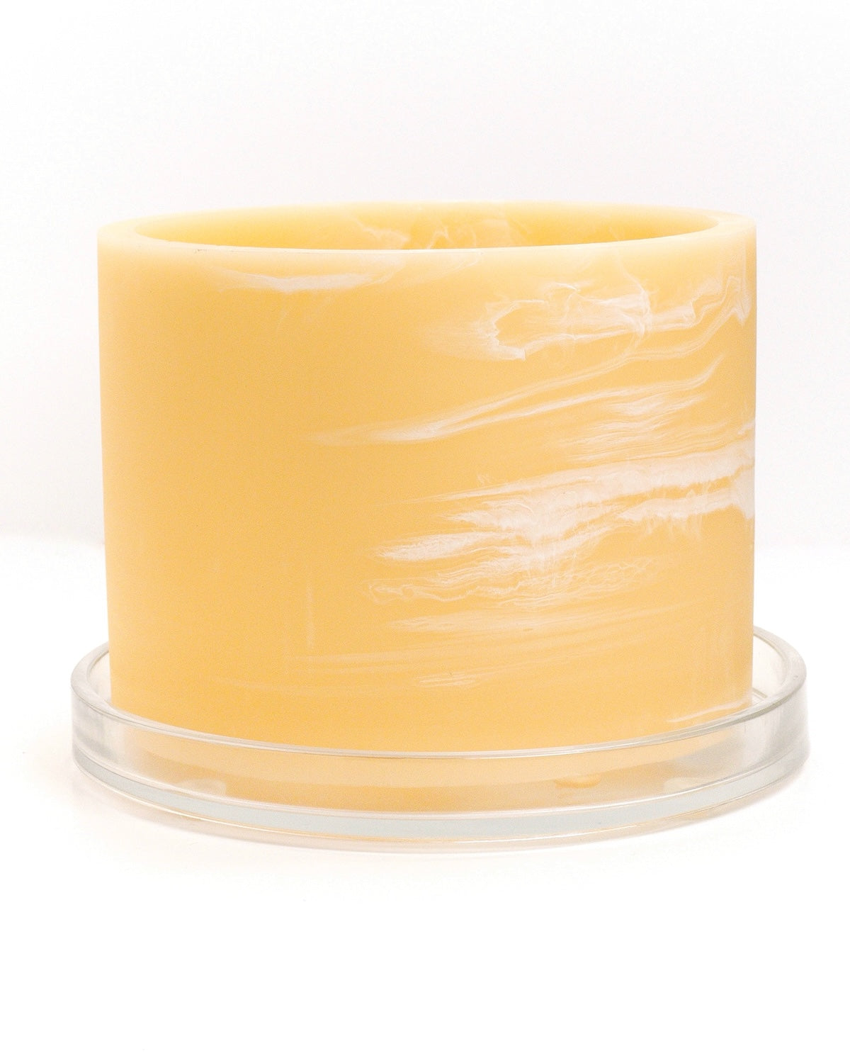 butter yellow white handmade resin plant pot 6 inch indoor planter with drainage