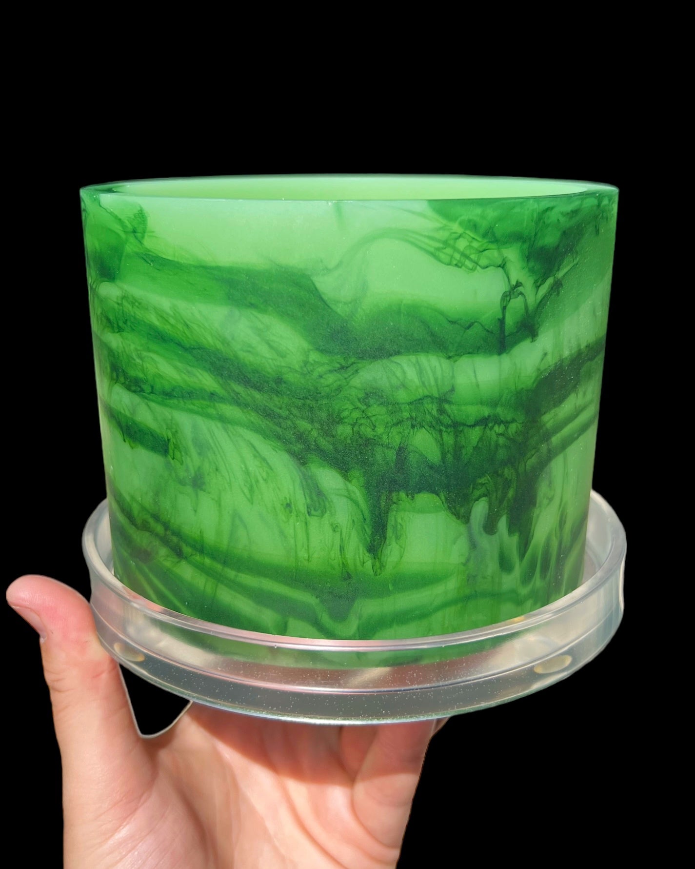 handmade resin plant pot 6 inch indoor planter with drainage