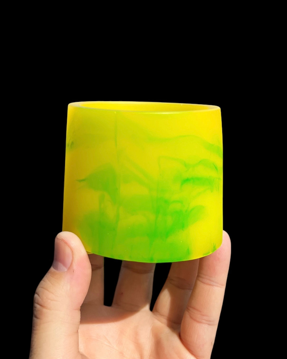 lime green plant pot Lemon & Lime Mini Resin Planter - 2.5 Inch Handmade Plant Pot