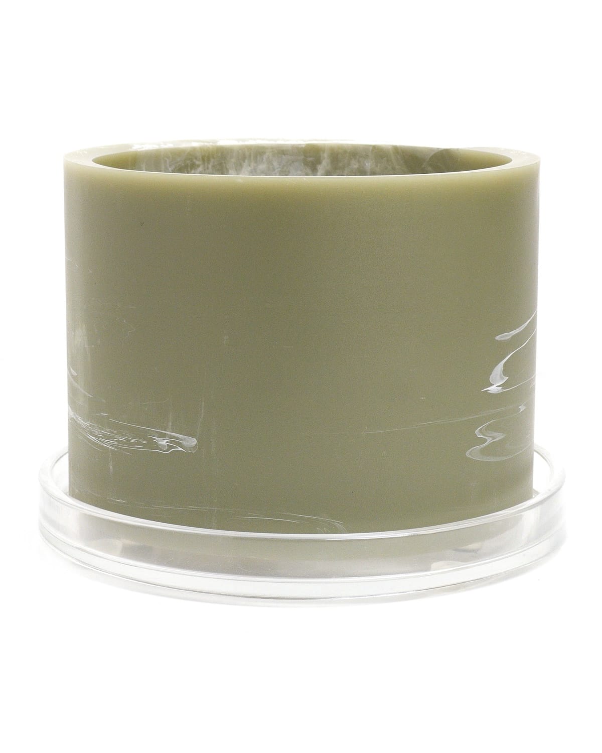 sage green white handmade resin plant pot 6 inch indoor planter with drainage