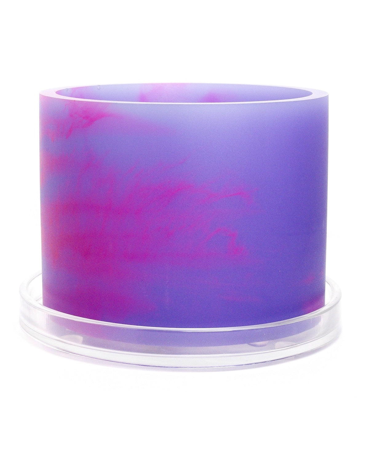 violet purple hot pink handmade resin plant pot 6 inch indoor planter with drainage
