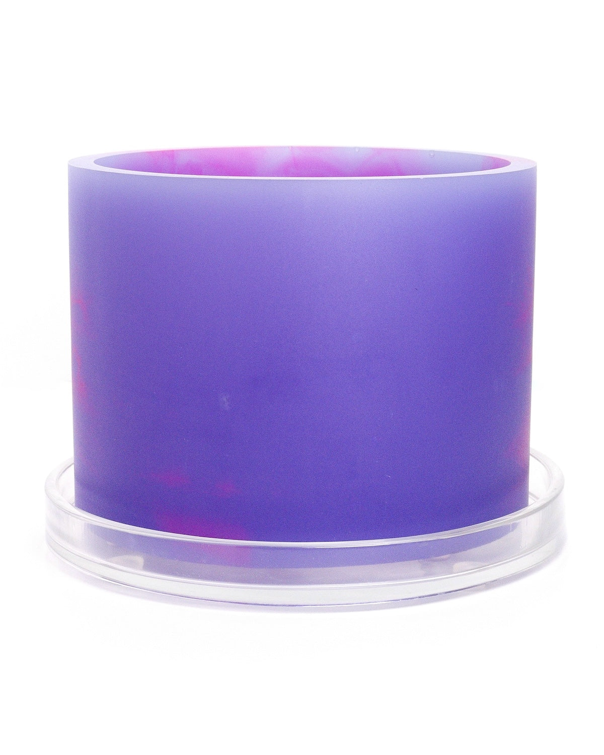 violet purple hot pink handmade resin plant pot 6 inch indoor planter with drainage
