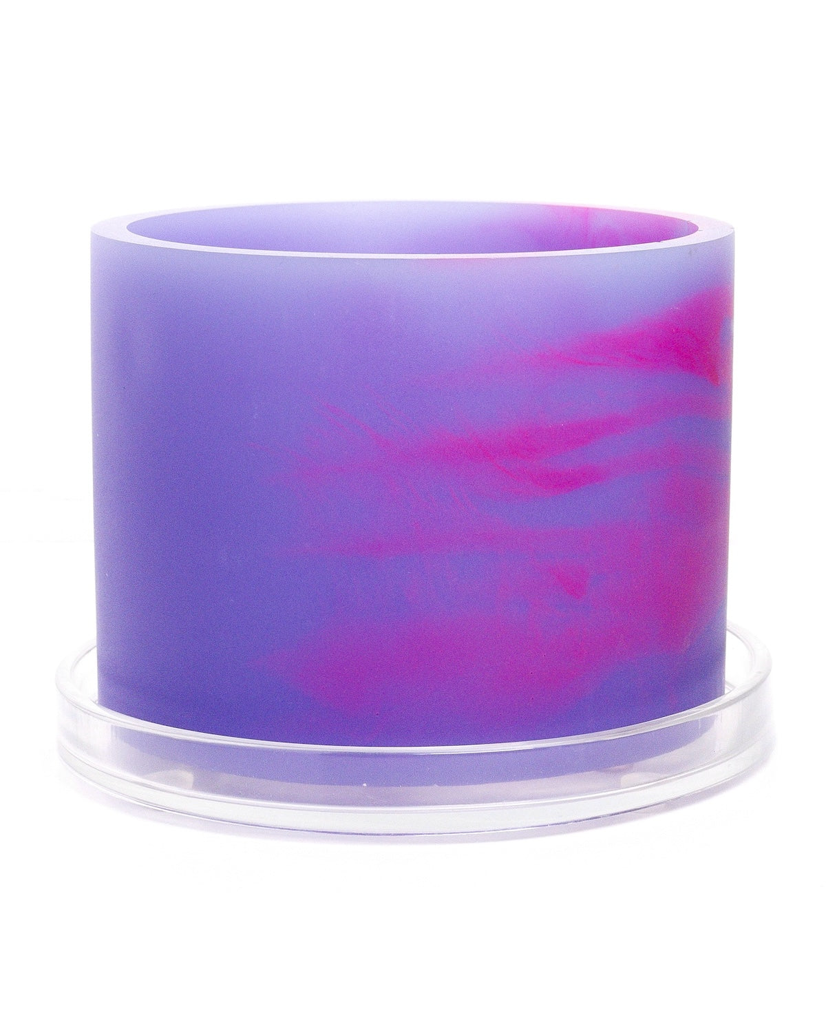 violet purple hot pink handmade resin plant pot 6 inch indoor planter with drainage