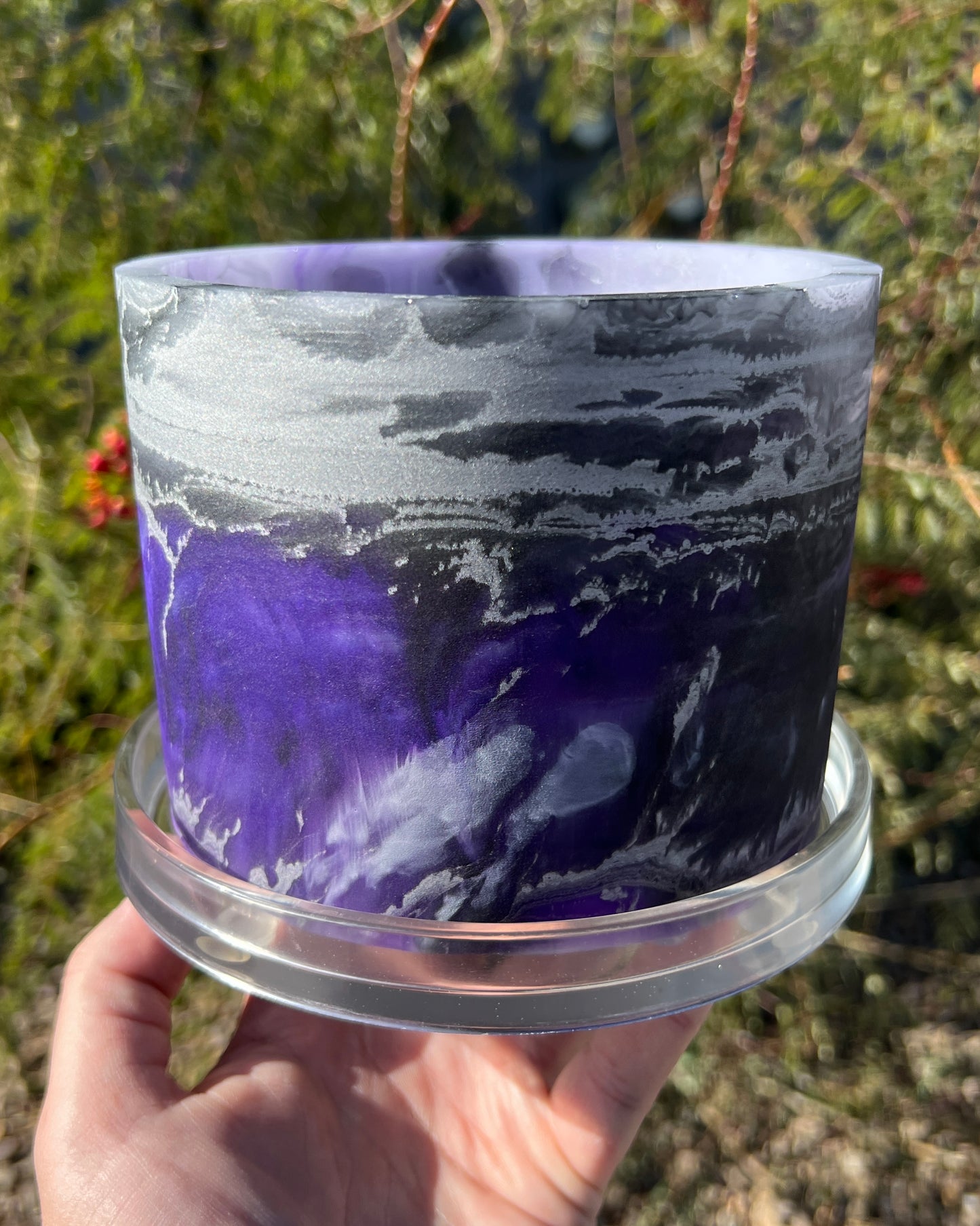 Plant Pot - Lavender | Purple | Silver | Black