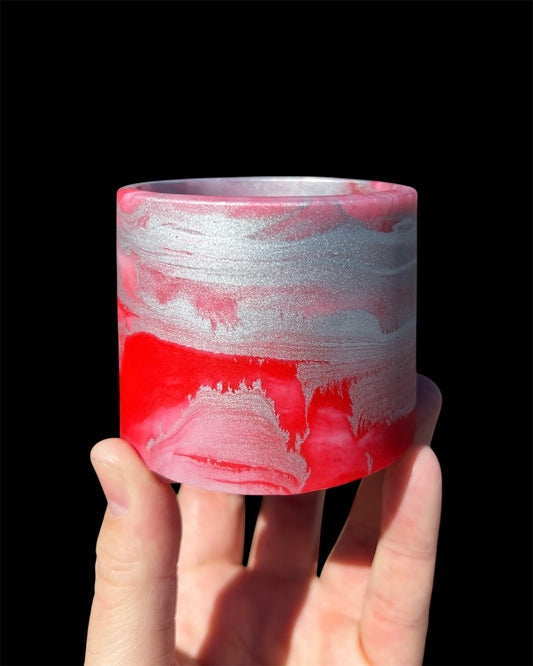 handmade resin plant pot 2.5 inch mini indoor planter with drainage