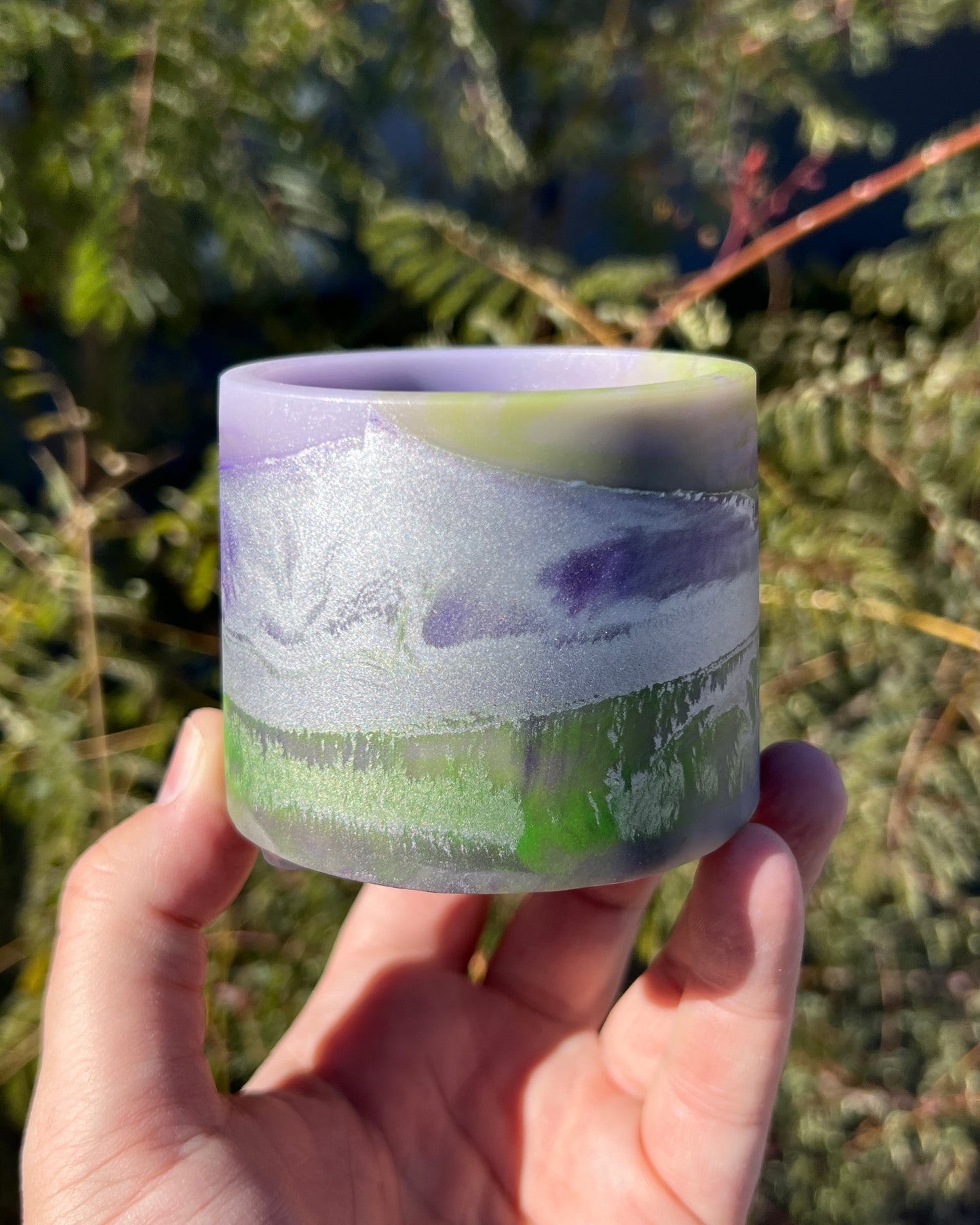 Plant Pot - Lavender Purple | Lime Green | Silver Mini