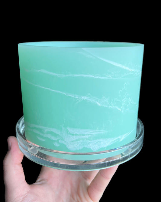 Plant Pot - mint | white - Neutral Pastel