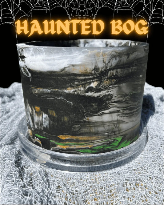 Halloween plant pot black grey spooky haunted bog