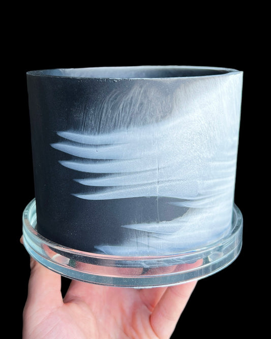Plant Pot - Black | White Rorschach