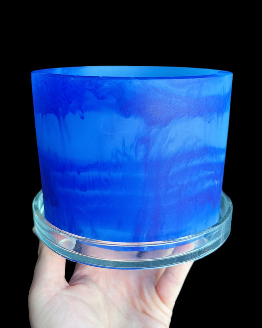 Plant Pot - Sapphire Blue Monochromatic