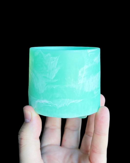 Plant Pot - mint | white - Neutral Pastel Mini