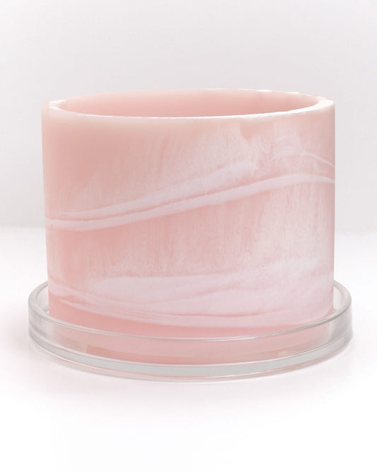 baby pink white handmade resin plant pot 6 inch indoor planter with drainage