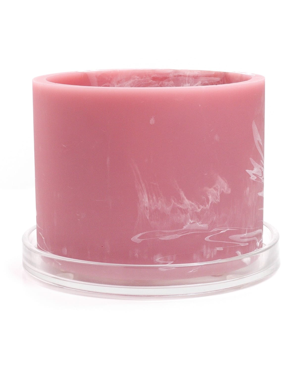 blush pink white handmade resin plant pot 6 inch indoor planter with drainage