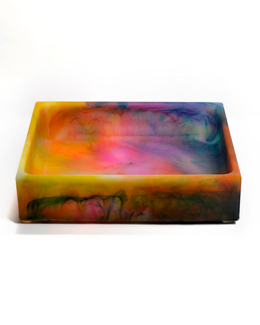 Catch All Tray - Color Explosion - White, Hot Pink, Orange, Yellow, Teal Blue | Terrestrial