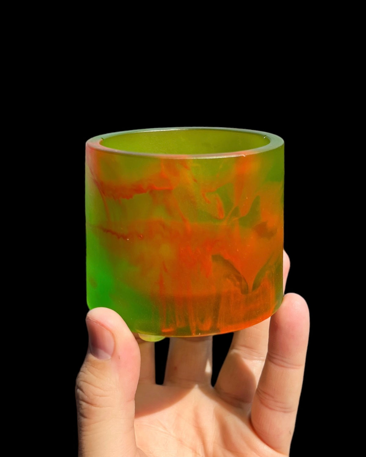 Plant Pot - Translucent Green | Hot Pink Rorschach Mini