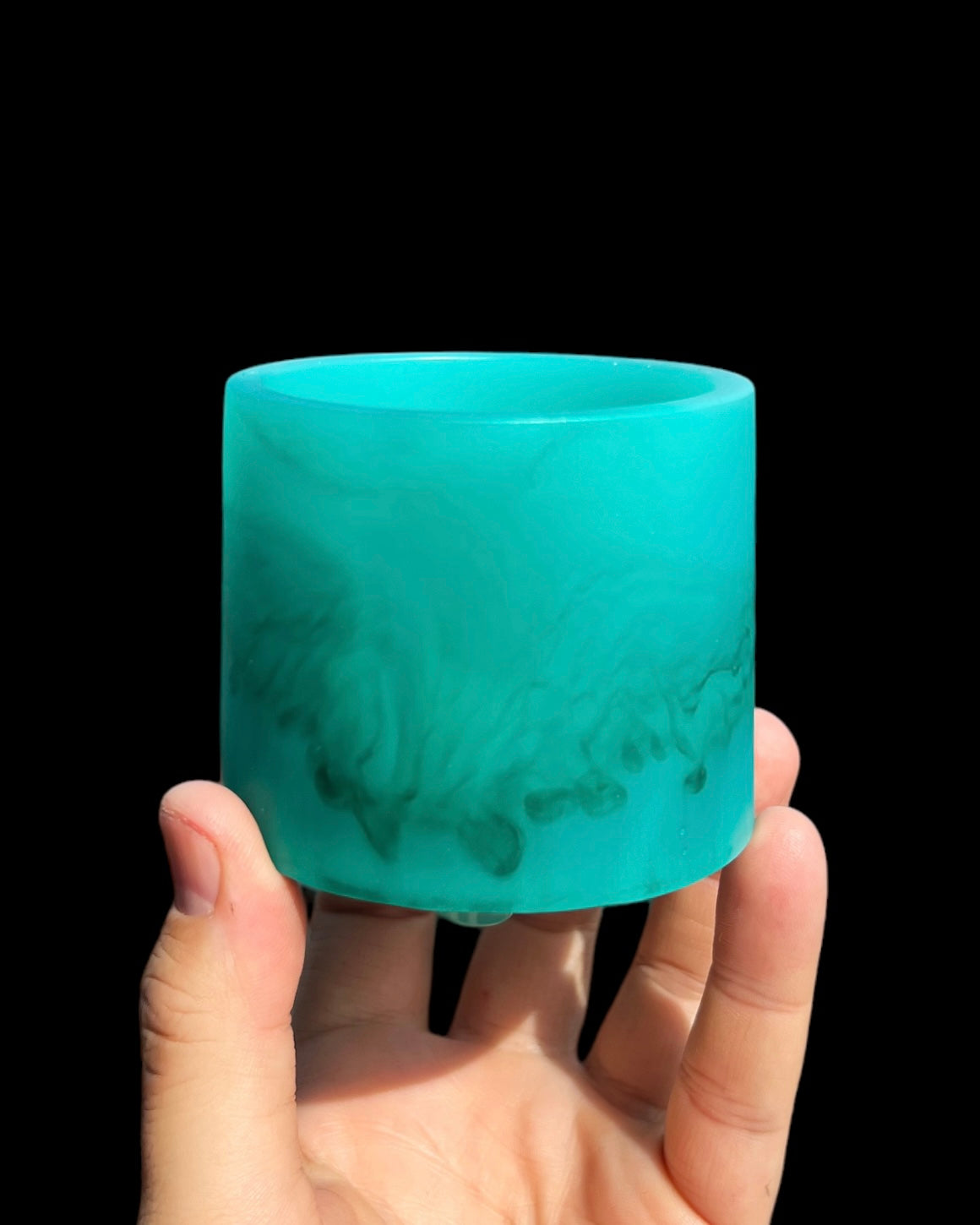 Plant Pot - Teal Monochromatic Mini