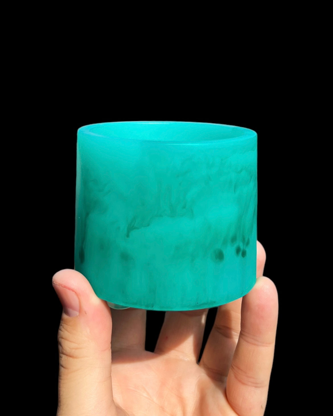 Plant Pot - Teal Monochromatic Mini