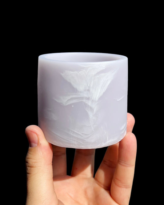 Lilac | White - Neutral Pastel Mini Plant Pot