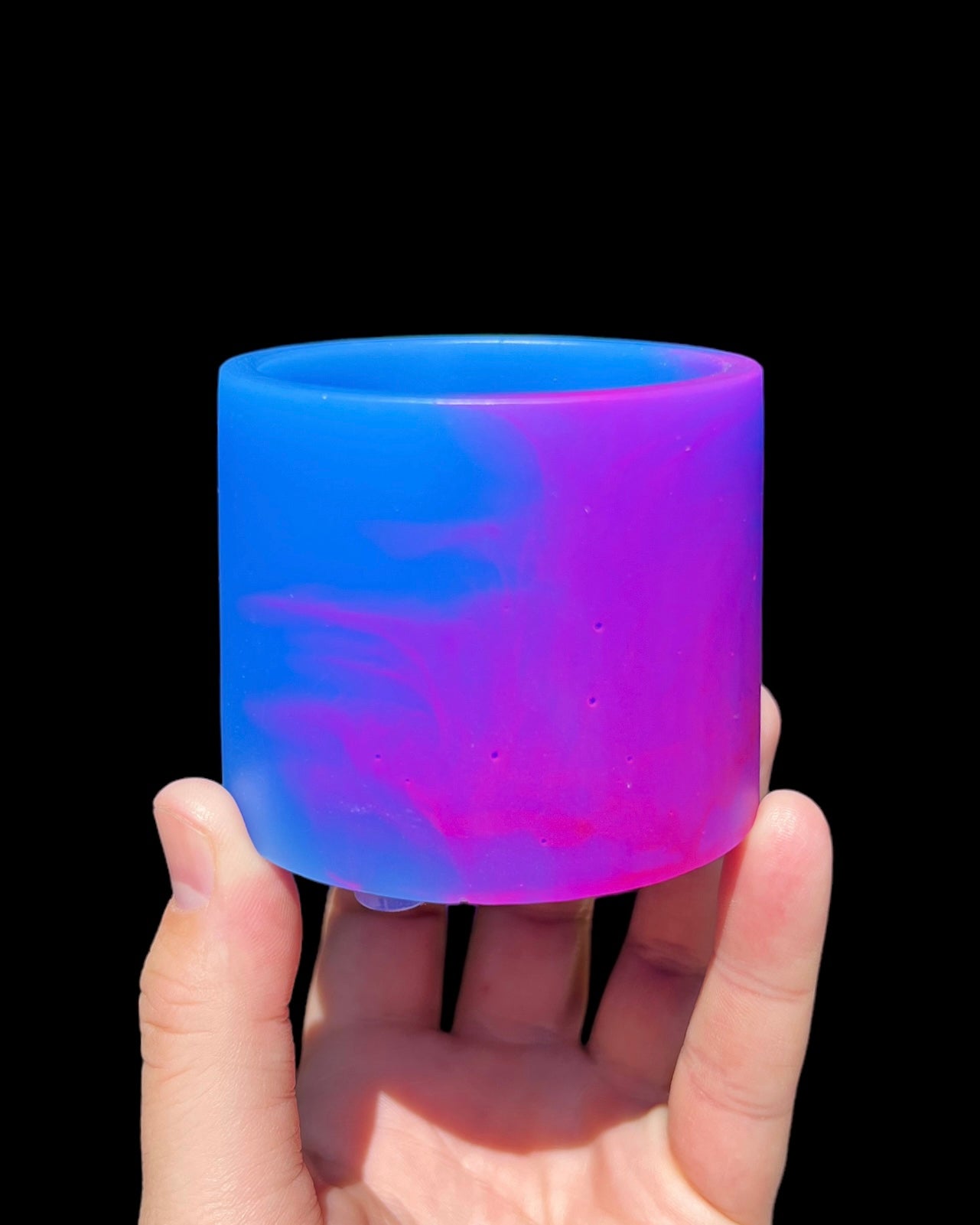 Plant Pot - Sapphire Blue | Hot Pink Rorschach Mini