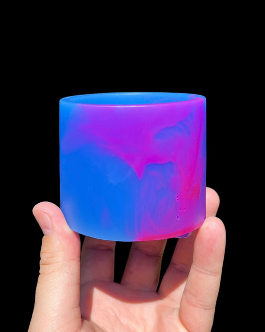 Plant Pot - Sapphire Blue | Hot Pink Rorschach Mini