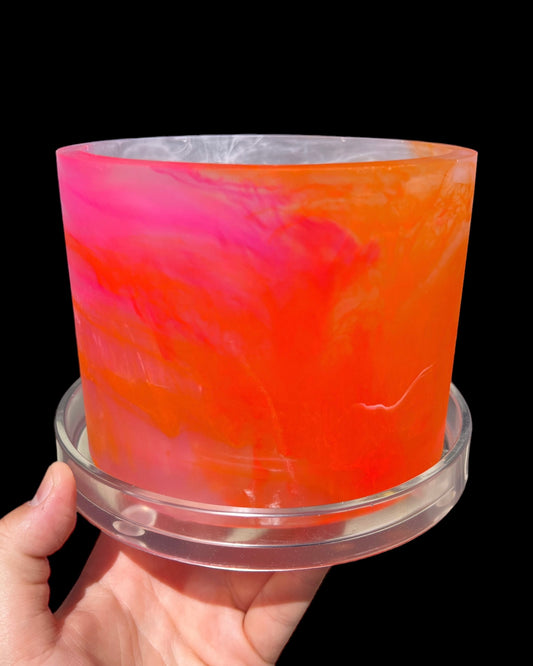 Plant Pot - Clear | Orange | Hot Pink | White