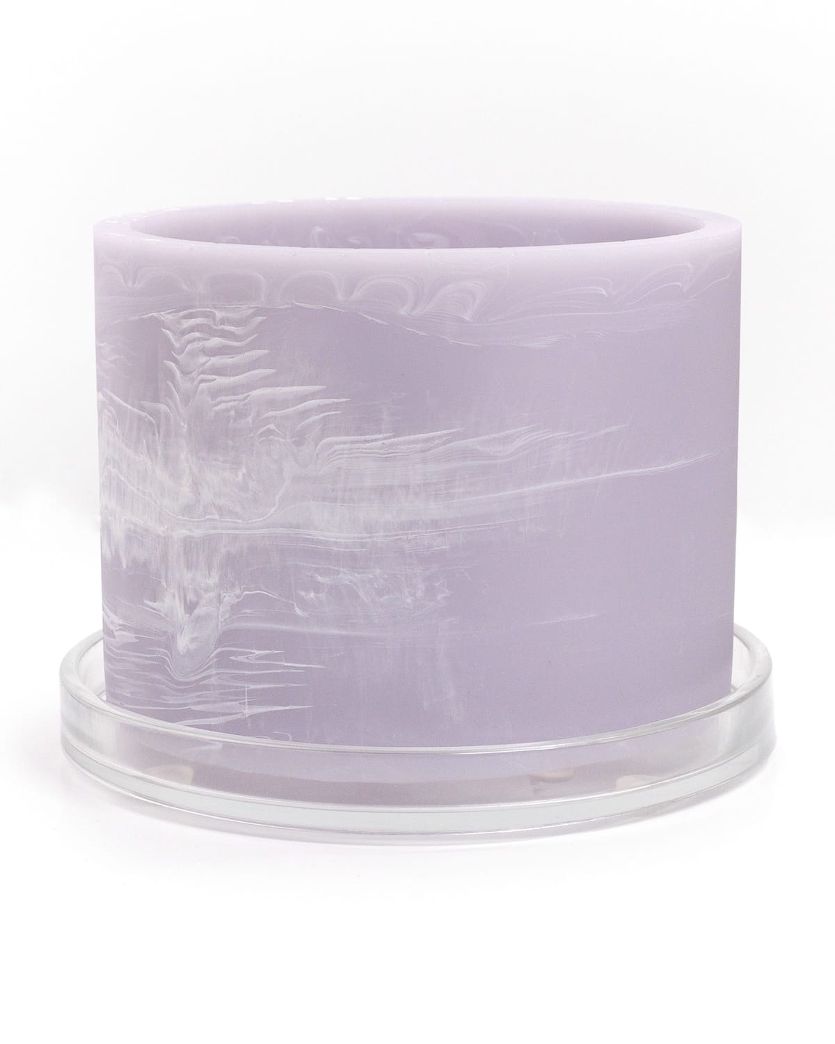 lavender purple white handmade resin plant pot 6 inch indoor planter with drainage