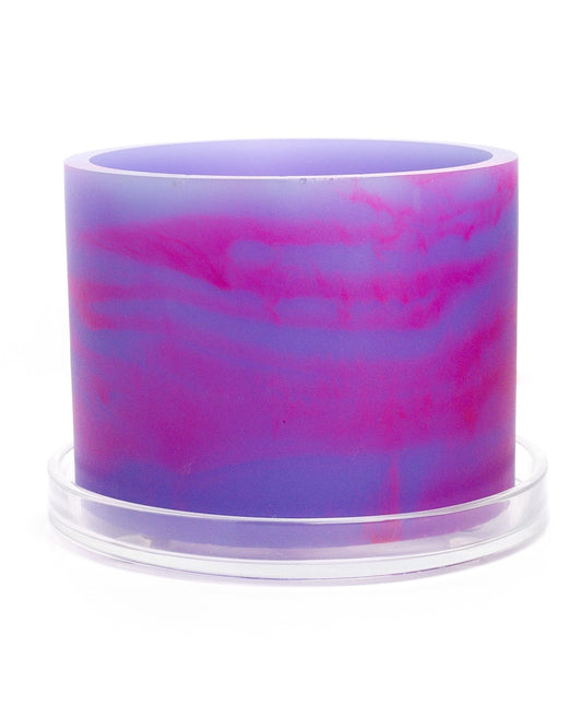 violet purple hot pink handmade resin plant pot 6 inch indoor planter with drainage
