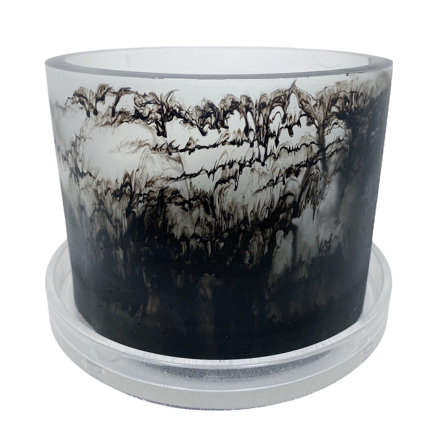 Plant Pot - Clear | Black Rorschach