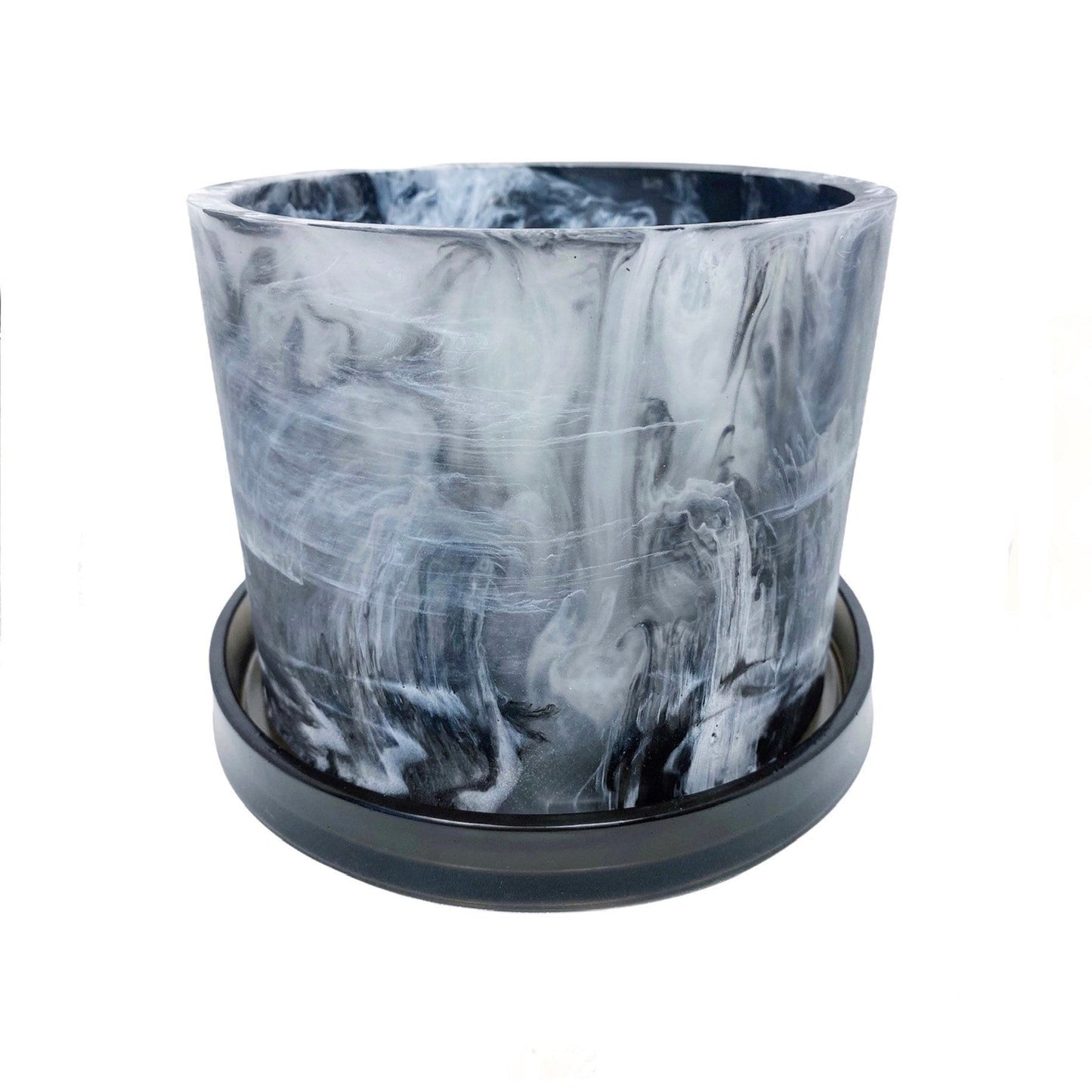 Plant Pot - Marble Mess | Black & White Rorschach