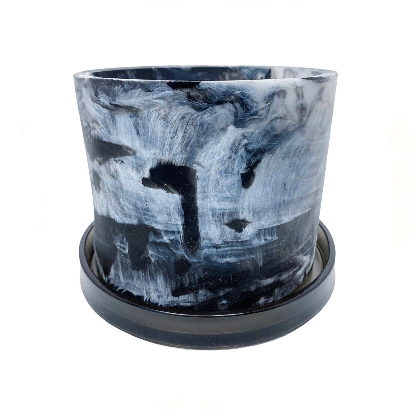 Plant Pot - Marble Mess | Black & White Rorschach